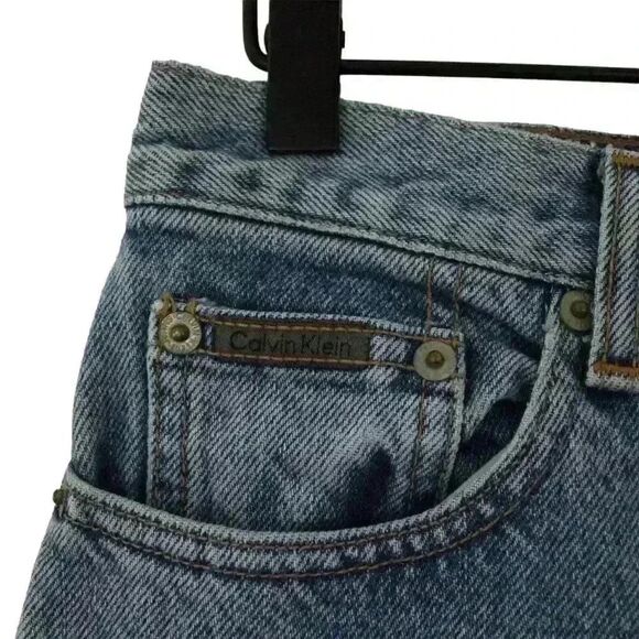 Calvin Klein Jeans Mini Skirt Medium Wash Size 10 - Picture 3 of 7